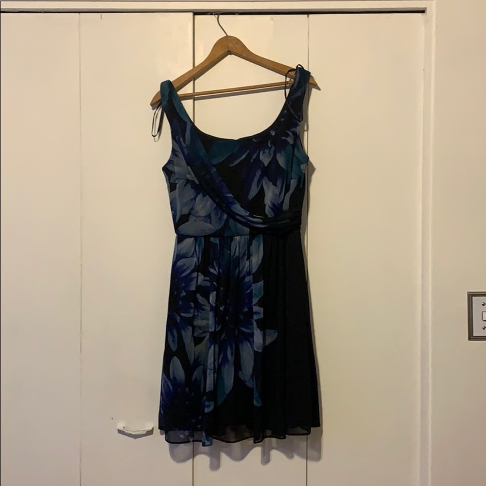 Black flower dress